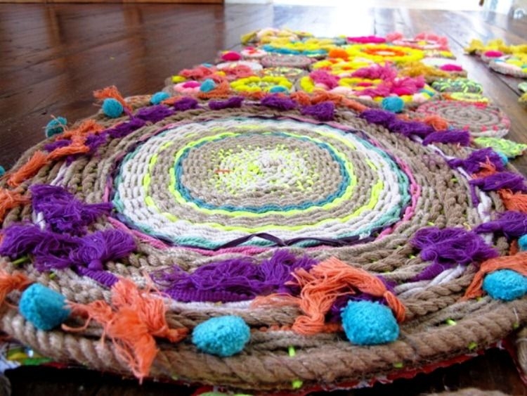 Плетеные коврики в гобеленовой...