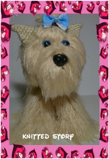 Пушистый щенок\\nРучная работа 