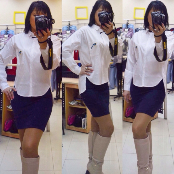 Рубашка белая с удлиненной спинкой....