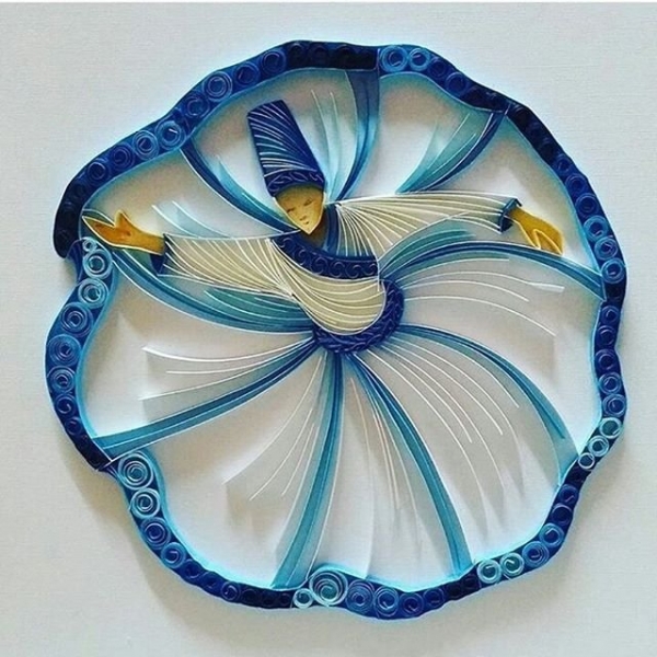 Великолепная работа в технике квиллинг!