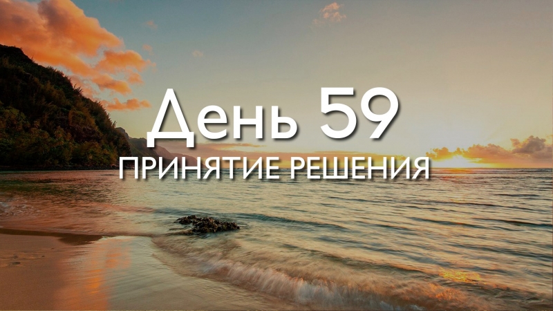 День 59. Принятие решения...