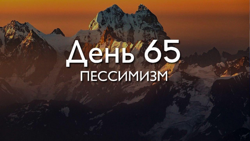 День 65. Пессимизм...