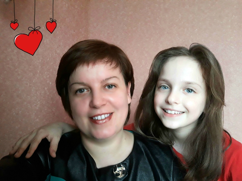 С моей дочуркой- обожулькой)...