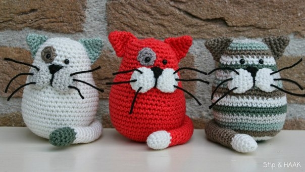 Вязаная игрушка котенок Крош отлично...