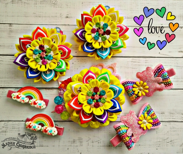 Аксессуары для волос "Радужное...