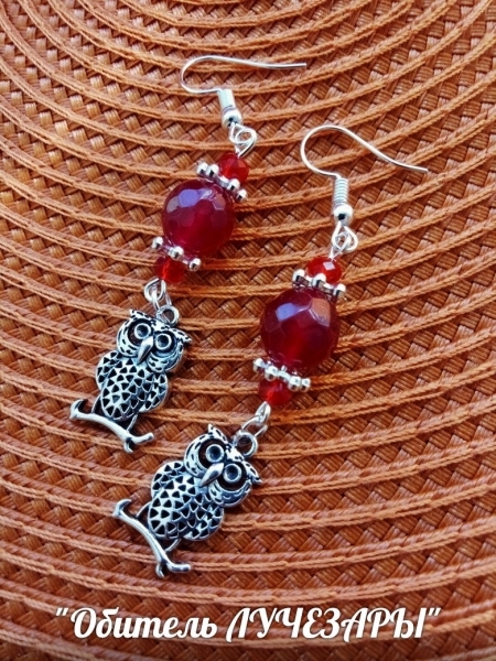 Серьги "Совушки"....