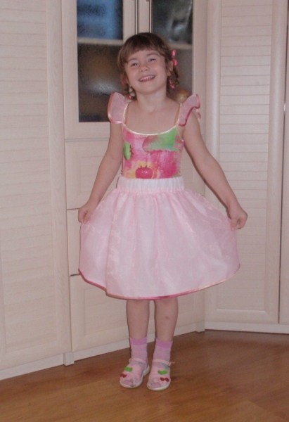 ЮБКА \\nРозовая органза ( вместо неё...