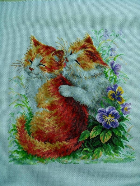Работа вышитая крестиком