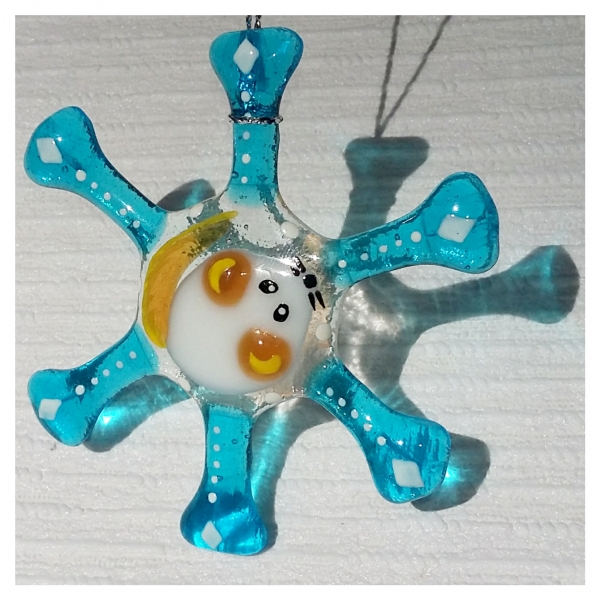 Снежинка - подвеска на ёлку.\\nДиаметр...